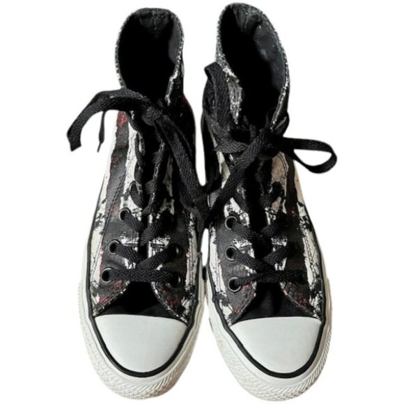 Converse Unisex Chuck Taylor All Star Flag Hi Top - White/Chili Pepper/Navy - 7 - Picture 4 of 15